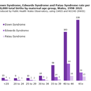 2021 Syndrome by Maternal Age