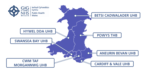 Health Boards Map Public Health Wales