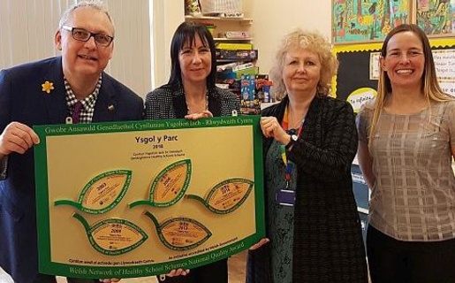 Ysgol y Parc receives its National Quality Award