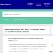 NHS Wales LibrarySearch