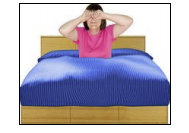 Image of person tired in bed