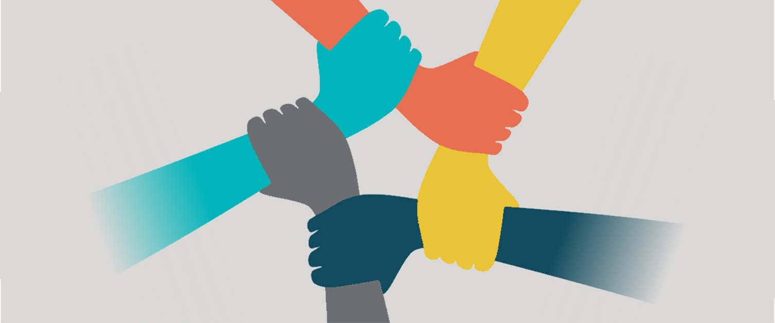 A group of hands holding each other