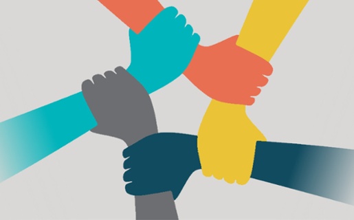 A group of hands holding each other