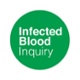 The Infected Blood Inquiry logo is a green circle.