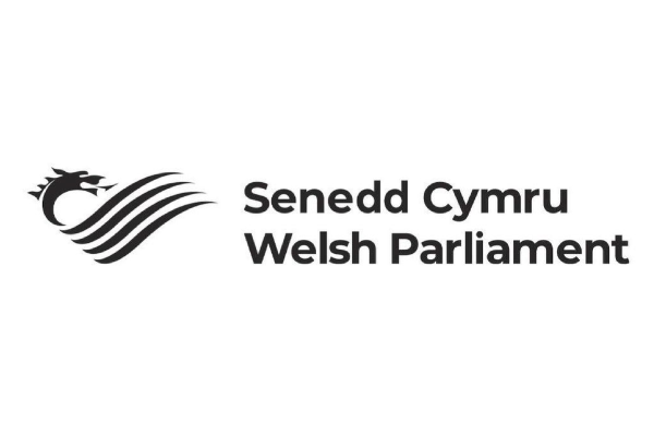 The Welsh Parliament logo.