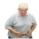 Person with tummy pain