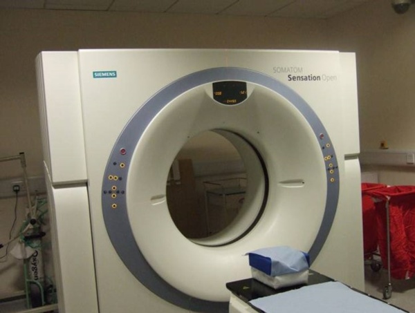 typical CT scanning machine
