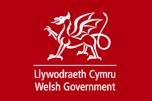 The Welsh Government logo.