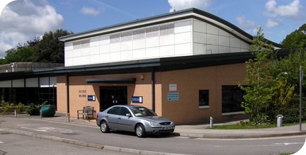 Front of radiotherapy building