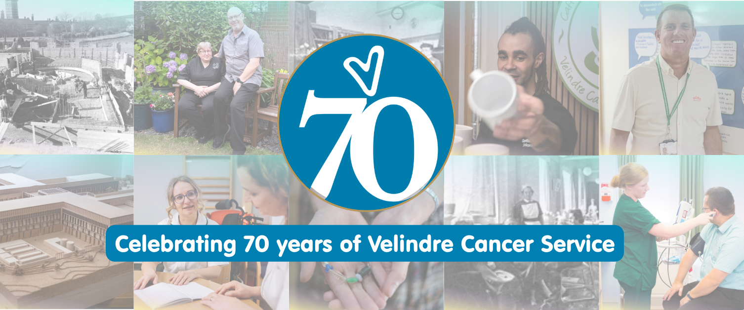 A collage of memories from Velindre Cancer Service.