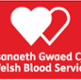 The logo of the Welsh Blood Service.
