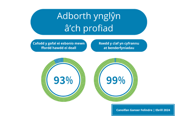 Care explained in an understandable way - 93%. Patient involved in decisions - 99%.