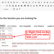 anchor links - edit link
