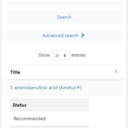Advanced Table List Mobile Example