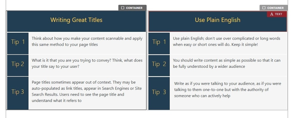 Containers Overview - CMS Support