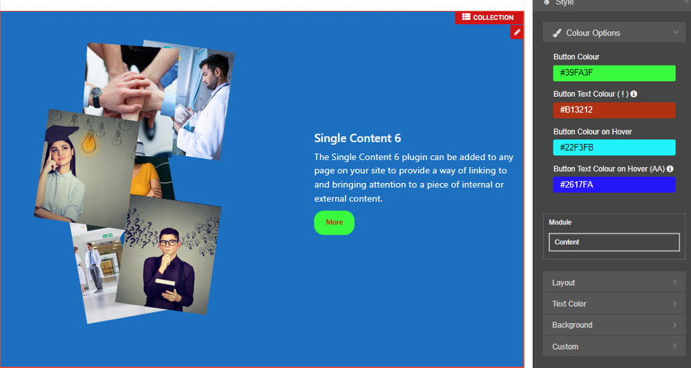 Single Content 6 Overview - CMS Support