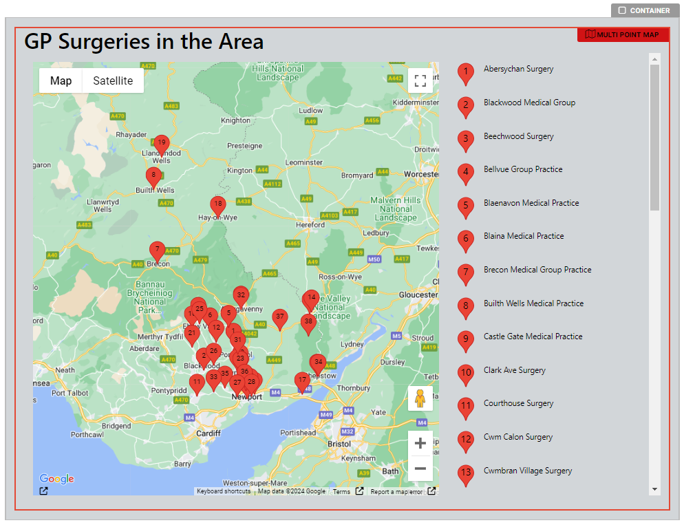 Multi Point Map Overview - CMS Support