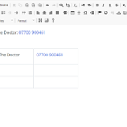 Telephone Links - example