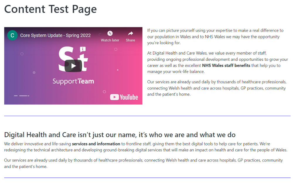 Video Plugin Overview - CMS Support