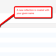 Collection with extended attribute