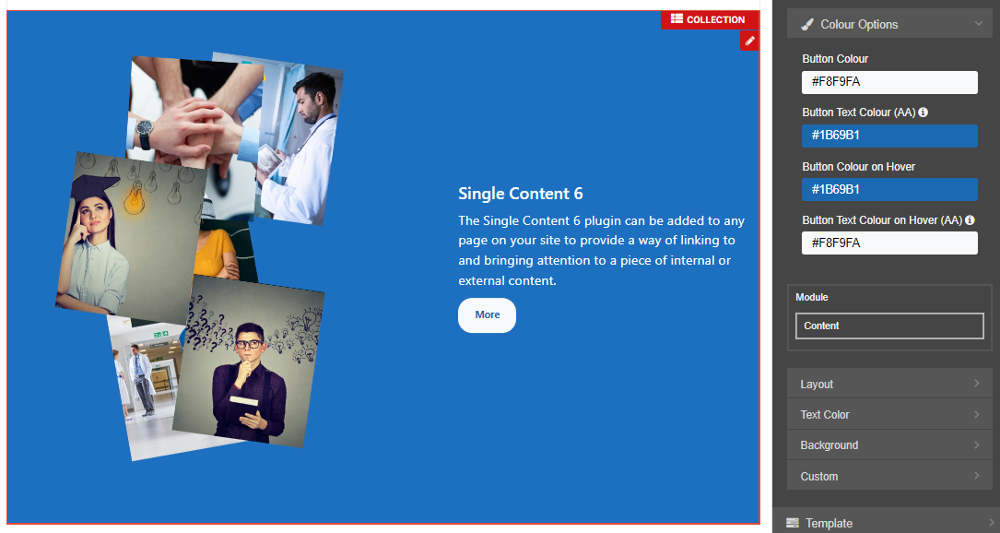 Single Content 6 Overview - CMS Support