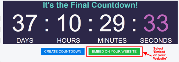 Make Your Countdown Timer For Free - TickCounter