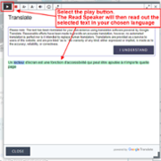 Read Speaker - Translation