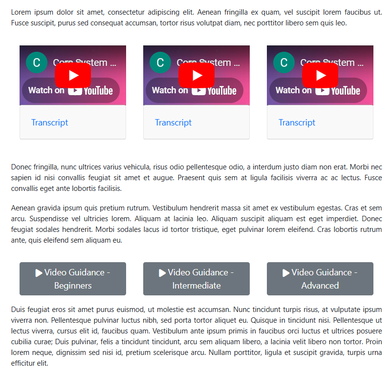 Video Plugin Overview - CMS Support