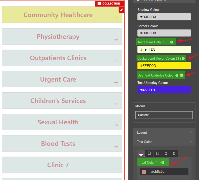 Buttons Overview - CMS Support