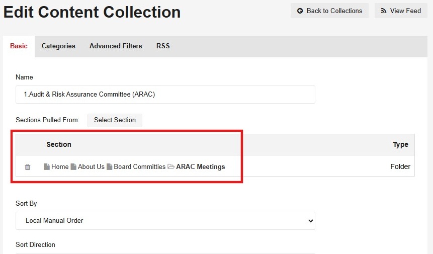 Tabbed List Overview - CMS Support