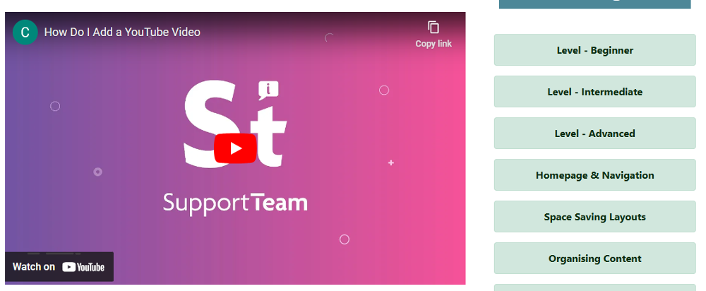 YouTube Plugin Overview - CMS Support