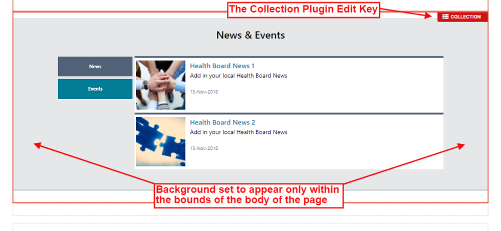 Tabbed Content Overview - CMS Support