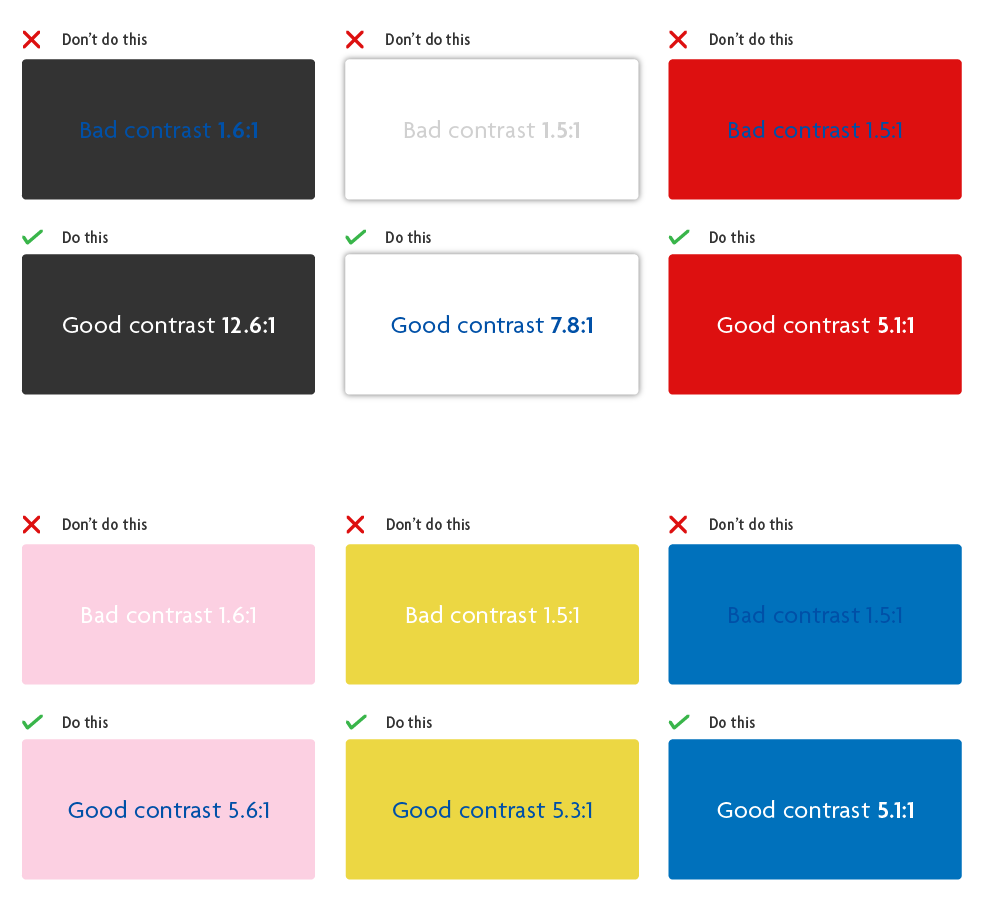 Colour Contrast - CMS Support