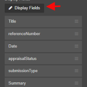 Display Fields and Collapsible Feature