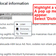 Readspeaker - Dictionary