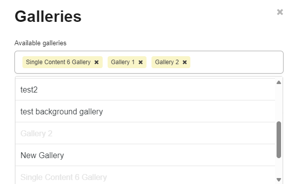 Image Gallery Overview - CMS Support