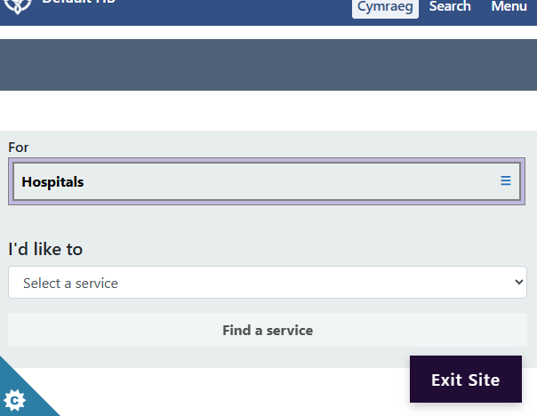 Exit Button Overview - CMS Support
