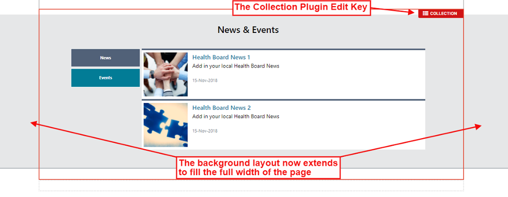 Tabbed Content Overview - CMS Support